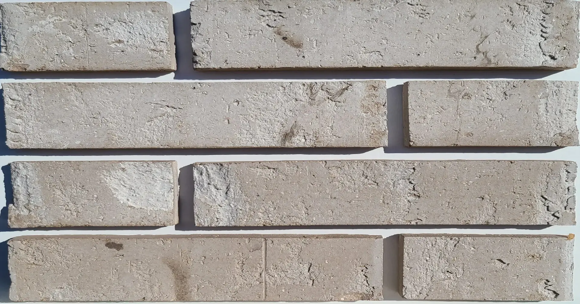 The view of a polar grey brick wall
